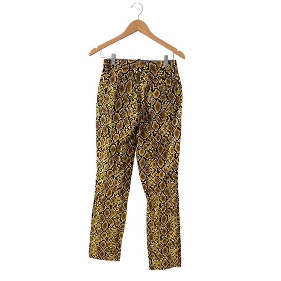Good American Good Icon Snake Faux Leather Pants Animal Print Size 0 NEW - Picture 4 of 7